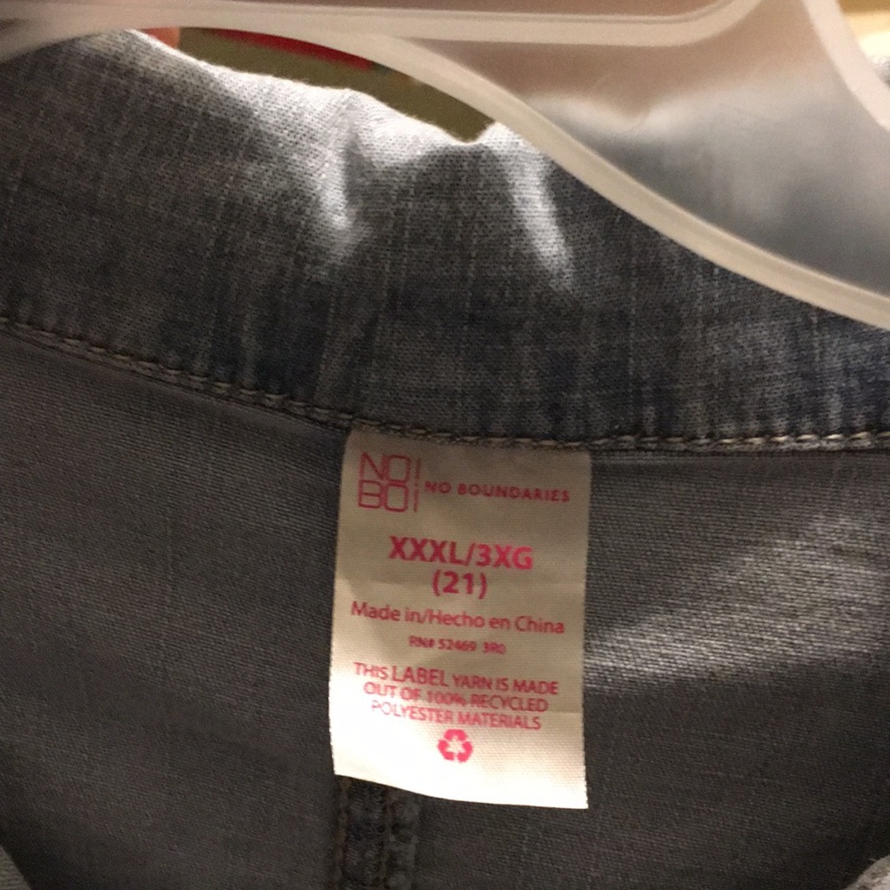 Plus size denim boiler suit